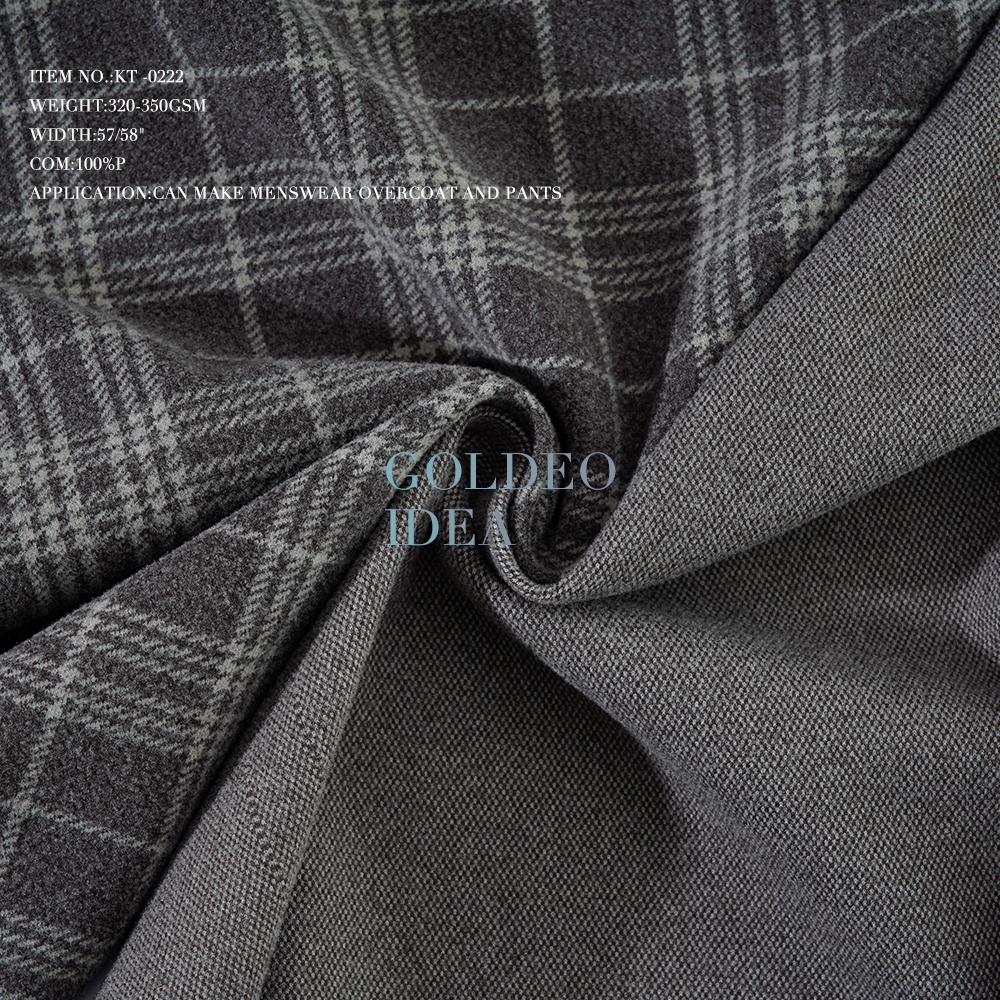 100% Polyester Knit Fabric for Men's Overcoat and Pants