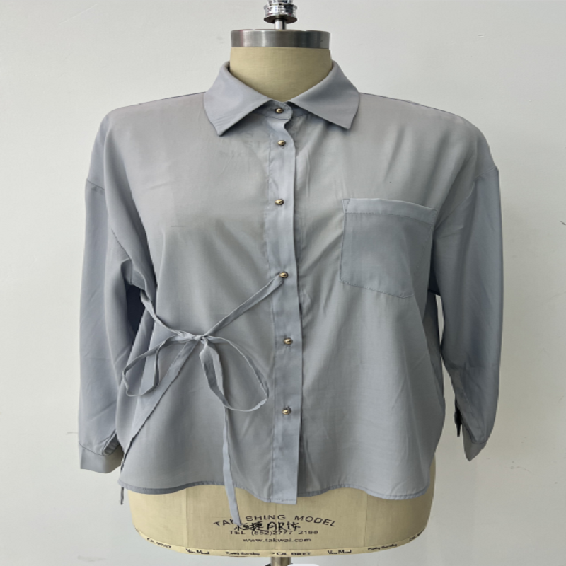 Light blue soft women's shirt